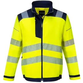 PORTWEST Warnschutz Bundjacke "T500" PW3 Warnschutzjacke, Größe: XXL, - gelb/marine