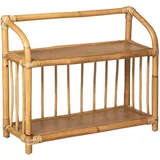 Atmosphera Kinderbücherregal Rattan H. 50 cm beige