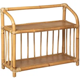 Atmosphera Kinderbücherregal Rattan H. 50 cm beige