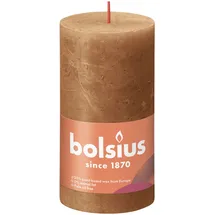 Bolsius Rustik-Kerze 130/68 mm Gewürzbraun