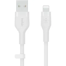 Belkin BoostCharge Flex USB-A Kabel mit Lightning Connector 2 m, Weiß
