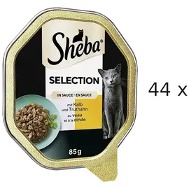 Sheba Selection in Sauce mit Kalb und Truthahn 44 x 85 g