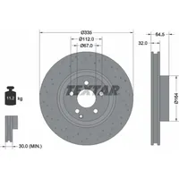 Textar Bremsscheibe PRO+