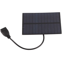 5 W Solarpanel, 5 V, Monokristallines Solarzellen-Ladegerät, Kleines Solarpanel, Outdoor-Solar-Power-Panel Für Camping, Mobiltelefone, Wohnmobile, Autos