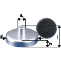 Beloh Flachgreifer-Magnet mit Gewinde, 32 x 15 mm