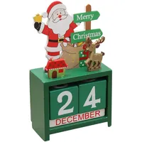 Weihnachts-Countdown-Kalenderblock – Holz-Weihnachts-Adventskalender-Block, Tisch-Schreibtischkalender, Dekoration für Bücherregale, Schlafzimmer, Zuhause Phasz