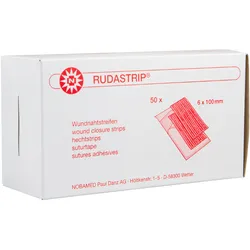 RUDASTRIP Wundnahtstreifen steril weiß Packung à 50 Steril-Sets