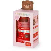Legami 5er Set Papierklebebänder Teddy Bear 5 m