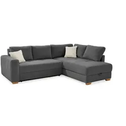 Ecksofa Sunset Cord Grau
