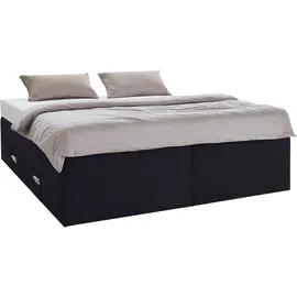 Westfalia Schlafkomfort Boxspringbett 180 x 200 cm Schwarz