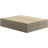 home collective Boxspringbett 160 x 200 cm H3 Beige