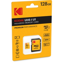Kodak microSDXC 128GB Class 10 UHS-I + SD-Adapter