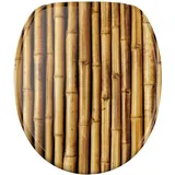 SANILO WC Sitz mit Absenkautomatik Bambusa Hochwertiger und Stabiler Toilettendeckel aus Holz