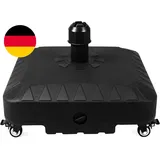 Premium 20L Sonnenschirmständer Mit 4 Rollen, Rundes Schirmständer, Marktschirms