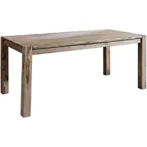 Massivmoebel24 Esstisch Sheesham 120 x 76 x 90 cm grau geölt