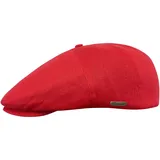 Sterkowski Swede Schirmmütze Herren | Leinen Mütze Herren Sommer | Gastby Mütze Newsboy Mütze Leichte Sun Hat Men Golf Mütze Herren Schiebermütze Damen Sommer Irische Mütze 58 cm Rot - 58