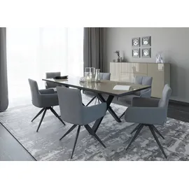 Set One by Musterring Reno 160 x 75 x 90 cm grau/schwarz