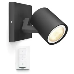 Philips Hue - Runner Hue Spot m/Switch White Amb. Black