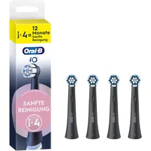 Oral-B iO Sanfte Reinigung Aufsteckbürste schwarz 4 St.