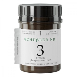 Schüssler Nummer 3 Ferrum phosphoricum D12 Tabletten