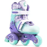 Cariboo Step One Inliner Für Kinder Rollschuhe Lernrollschuhe Kinder Inline Skates Verstellbar Rollerskates Für Mädchen Jungen Seitliche Stützräder Verstellbare Größe