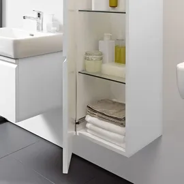 Laufen Pro A Hochschrank 350 x 33,5 x 165 cm Weiß glänzend Glas/MDF/Spanplatte