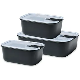 Mepal Frischhaltedosen-Set eckig schwarz 2 x 0,7 l und 1 x 1,5 l