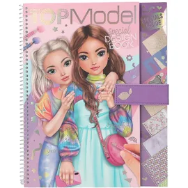 DEPESCHE TOPModel Malbuch 33 St. rosa/weiß