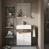 Vicco Marelle 60 x 67 cm mit Regal, Model 40828 - Weiß/Braun