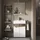 Vicco Marelle 60 x 67 cm mit Regal, Model 40828 - Weiß/Braun