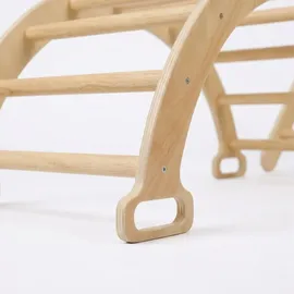 Relaxdays Kletterdreieck 3 in 1 Holz Braun