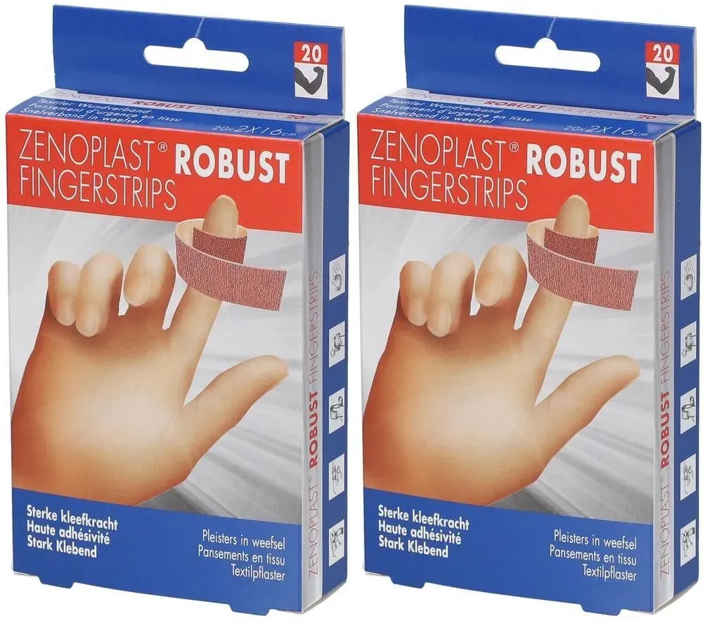 Zenoplast Robust Strips Fingerstrips 2x20 St Pleister