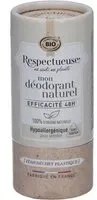 RESPECTUEUSE Déodorant naturel solide Hypoallergénique 50 g