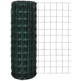 vidaXL Maschendraht Gitterzaun 25 x 80 cm Grün/Stahl