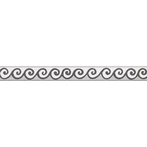 A.S. Création Bordüre Only Borders 9 Borte, 1 Stück, Schwarz, Weiß