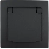 McPower Klappdeckelsteckdose 250V~/16A IP44 Anthrazit