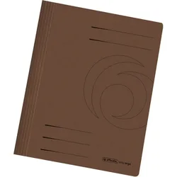 herlitz Schnellhefter Karton gefaltet braun intensiv