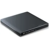 techPulse120 externer USB 3.0 Aluminium Grau Bluray Brenner 3D MDisc BDXL 100 GB Blu-ray-Brenner