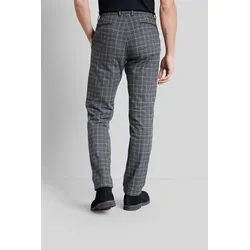 Chinohose BUGATTI, Herren, Gr. 40, Länge 32, blau, 99% Baumwolle, 1% Elasthan, kariert, casual, normal, Hosen, mit klassischem Karomuster