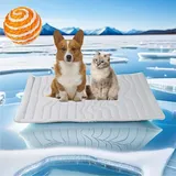 Gienslru Dr Pfoten Kühlmatte, PfotenChill - Die Innovative Kühlmatte für Hunde, pfotenchill kühlmatte Hund, Selbstkühlende Pads Sicher Und Komfortabel Für Deinen Hund (M-36 * 23IN)