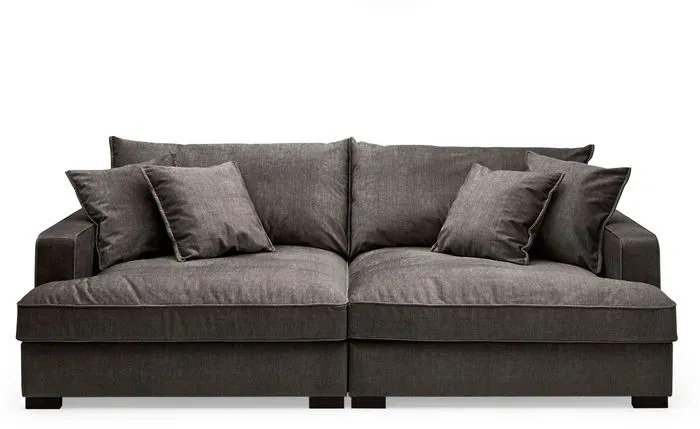BOOOM Bigsofa Tribecca Stoff Grau Charcoal 282 cm