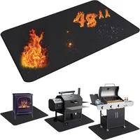 UBeesize Grillmatte 96 x 122 cm wasserdicht schwarz