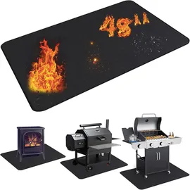 UBeesize Grillmatte 96 x 122 cm wasserdicht schwarz