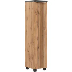 Midischrank Jakarta in Schwarz/Eiche Wotan