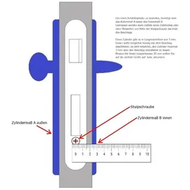 ABUS EC660 Schließzylinder Sicherungskarte, Gleichschließend