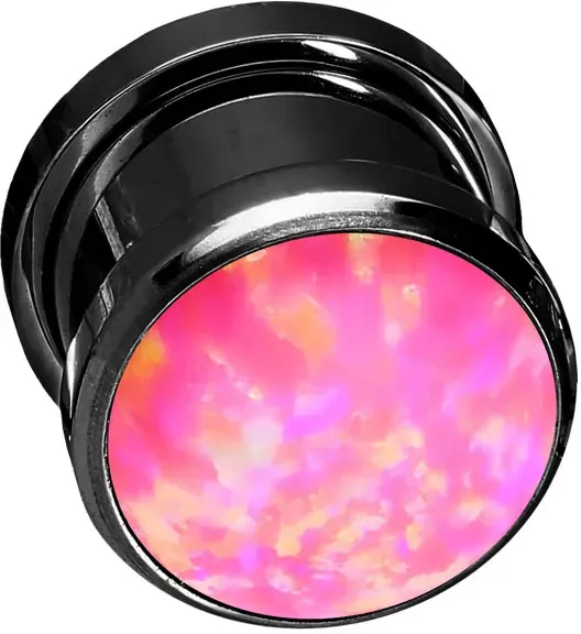 Chirurgenstahl Plug SYNTHETISCHER OPAL
