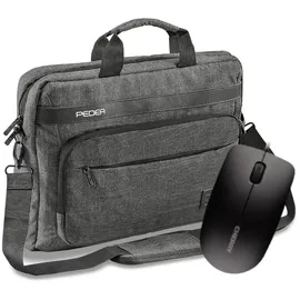 PEDEA Notebooktasche "URBAN-NICE", 15,6 grau