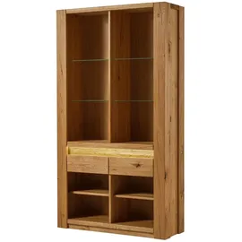 MASSIVMOEBEL24.DE Bücherregal 113 x 40 x 205 cm Braun