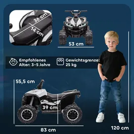 Homcom Elektro-Quad Kinderquad 12V schwarz (1-tlg)