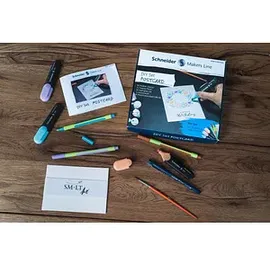 Schneider Postkarten weiß DIY Set, 1 Set